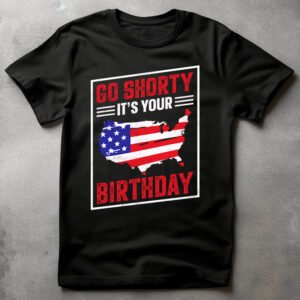 4th july independence day black flag tshirt