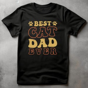 best cat dad ever t shirt