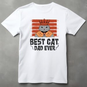 best cat dad ever tshirt