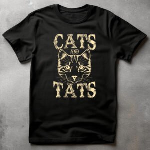 cats tats art tshirt